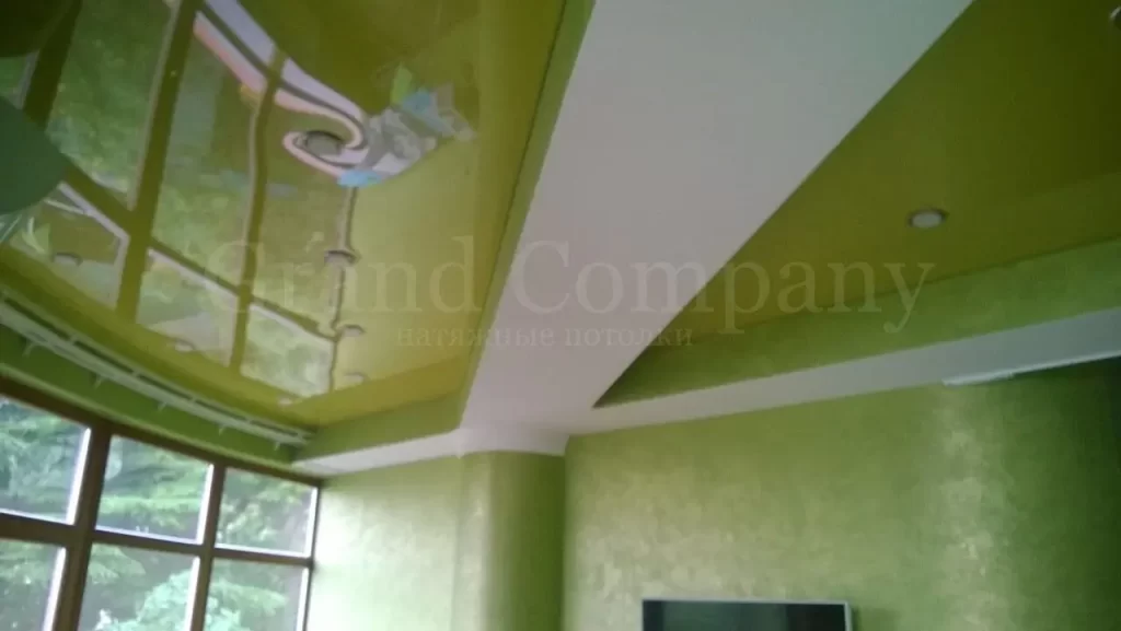 глянцевые натяжные потолки