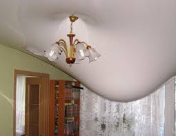 затопление натяжного потолка